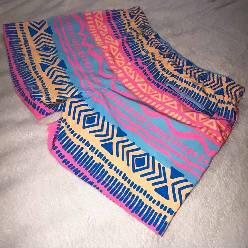chubbies Pink & Blue High-Waist Shorts - Picture 8 of 9